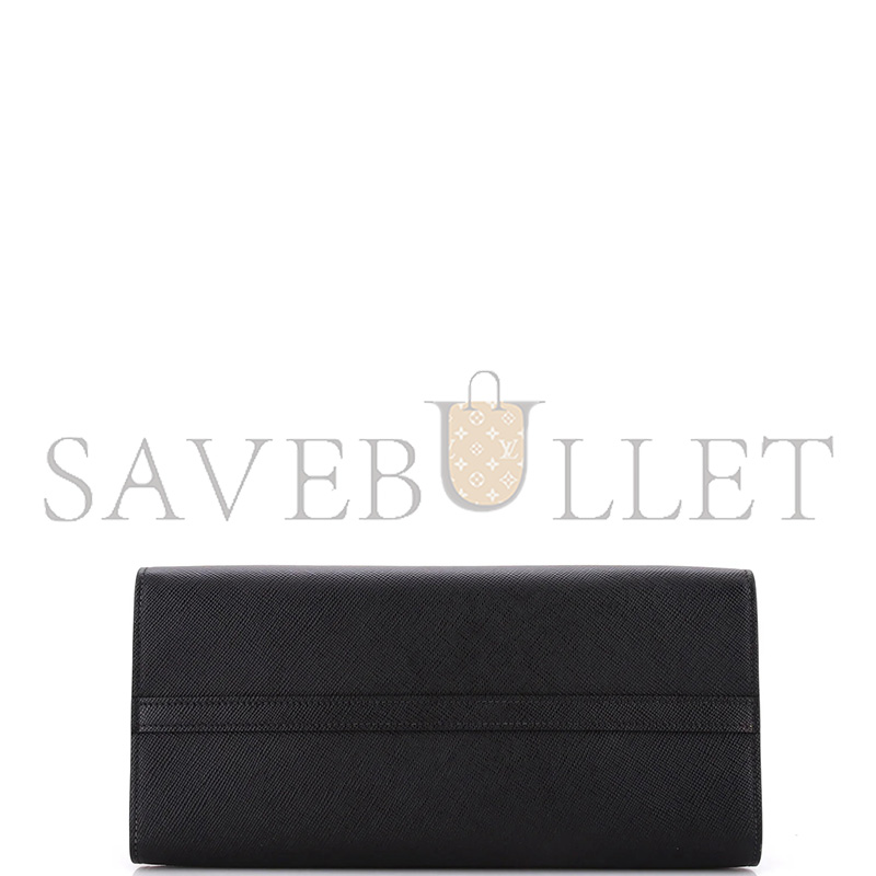Pra*a monochrome tote saffiano with city calf medium 1ba155 (33*24.5*15cm)